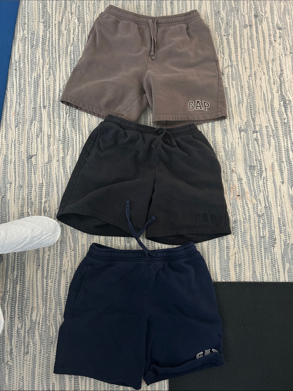 GAP Men’s Fleece Shorts - Black, Navy, Brown